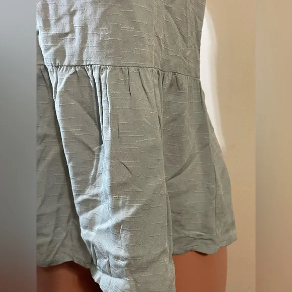 Maurices Women’s X small adj spaghetti strap mint green drop waist top blouse - Picture 6 of 11